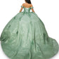Sage_1 Off Shoulder Floral Applique Quinceanera Dress AS8060J