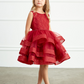 Girl Dress with Glitter Bodice and Ruffles by TIPTOP KIDS - AS5829