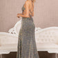 Silver_1 Velvet Cut-out Mermaid Slit Women Formal Dress - GL3150 - Special Occasion-Curves