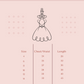 Size Chart Girl Dress - Gold Cording Embroidery Dress - AS552 Kids Dream