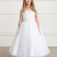 White Girl Dress with Illusion Sweetheart Neckline - AS5818