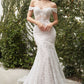 Off the Shoulder Lace Bridal Gown by Andrea & Leo Couture - A0666W JOLIE