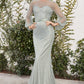 Pearl Long Sleeve Gown by Andrea & Leo Couture A0997 Special Occasion/Curves
