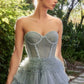 Strapless Corset Tulle Ruffle Ballgown Gown by Andrea & Leo Couture A1017 - Special Occasion