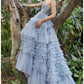 Strapless Corset Tulle Ruffle Ballgown Gown by Andrea & Leo Couture A1017 - Special Occasion