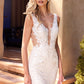 FLORAL LACE APPLIQUE WEDDING GOWN - Andrea & Leo Couture - A1072W AVERY