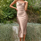 Cinderella Divine - BD103 Slim Fit Satin Midi/Short Dress