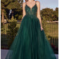A-Line Layered Tulle Dress by Cinderella Divine - CD0154- Special Occasion/Curves