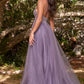 A-Line Layered Tulle Dress by Cinderella Divine - CD0154- Special Occasion/Curves