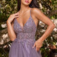 A-Line Layered Tulle Dress by Cinderella Divine - CD0154- Special Occasion/Curves
