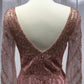 Flowy Chiffon 3/4 Sleeves Beaded Gown by Cinderella Divine - CD0171 - Special Occasion/Curves