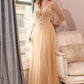 GLITTER TULLE A-LINE DRESS by Cinderella Divine CD0182 - Special Occasion/Curves