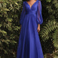 Cinderella Divine CD0192 LONG SLEEVE CHIFFON DRESS - Special Occasion/Curves