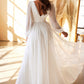 CHIFFON LONG SLEEVE BRIDAL GOWN by Cinderella Divine CD0192W