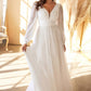 CHIFFON LONG SLEEVE BRIDAL GOWN by Cinderella Divine CD0192W