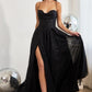 Glitter Corset A-Line Slit Gown By Ladivine CD252 - Women Evening Formal Gown - Special Occasion