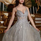 A-Line Beaded Lace Tulle Gown By Ladivine CD994 - Women Evening Formal Gown - Special Occasion