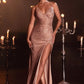 Spaghetti Strap Fitted Sequin Gown by Cinderella Divine CH225- Special Occasion