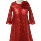 3/4 Sleeve Sequin Girl Party Dress by AS408 Kids Dream - Girl Formal Dresses