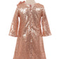 3/4 Sleeve Sequin Girl Party Dress by AS408 Kids Dream - Girl Formal Dresses