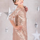 3/4 Sleeve Sequin Girl Party Dress by AS408 Kids Dream - Girl Formal Dresses
