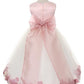 Dusty Rose Top Flower Petal Flower Girl Dress by AS160B Kids Dream - Girl Formal Dresses