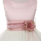 Dusty Rose Top Flower Petal Flower Girl Dress by AS160B Kids Dream - Girl Formal Dresses