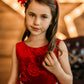 Embossed Floral Velvet Tulle Girl Party Dress by AS454 Kids Dream - Girl Formal Dresses
