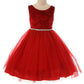 Embossed Floral Velvet Tulle Girl Party Dress by AS454 Kids Dream - Girl Formal Dresses
