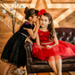 Girl Floral Velvet Tulle Party Dress with Sparkly Rhinestone trim - AS454 Kids Dream
