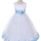 Satin Flower Petal Ivory Flower Girl Dress 1of2 by AS160B Kids Dream - Girl Formal Dresses