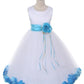 Satin Flower Petal Ivory Flower Girl Dress 1of2 by AS160B Kids Dream - Girl Formal Dresses