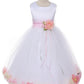 Satin Flower Petal Ivory Flower Girl Dress 1of2 by AS160B Kids Dream - Girl Formal Dresses