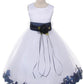 Satin Flower Petal Ivory Flower Girl Dress 1of2 by AS160B Kids Dream - Girl Formal Dresses