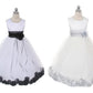 Sash Flower Petal Ivory Flower Girl Dress 2of2 by AS160B Kids Dream - Girl Formal Dresses