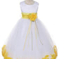 Sash Flower Petal Flower Girl Dress 2of2 by AS160B Kids Dream - Girl Formal Dresses