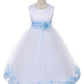 Sash Flower Petal Flower Girl Dress 2of2 by AS160B Kids Dream - Girl Formal Dresses