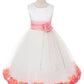 Sash Flower Petal Flower Girl Dress 2of2 by AS160B Kids Dream - Girl Formal Dresses