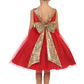 Gold Sequin Back V Girl Party Dress by AS498 Kids Dream - Girl Formal Dresses