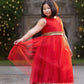 Gold Sequin Back V Girl Party Dress by AS498 Kids Dream - Girl Formal Dresses