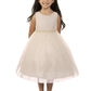 Lace with Mesh Pearl Trim Girl Party Dress by AS456B Kids Dream - Girl Formal Dresses