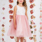 Girl Party Lace Illusion Dress by AS414 Kids Dream - Girl Formal Dresses