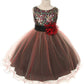 Multi-Sequin Trio Color Tulle Girl Party Dress by AS327 Kids Dream - Girl Formal Dresses