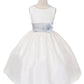 Poly Silk Organza Sash Ivory Flower Girl Dress by AS204 Kids Dream - Girl Formal Dresses