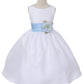 Poly Silk Organza Sash Ivory Flower Girl Dress by AS204 Kids Dream - Girl Formal Dresses