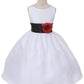Poly Silk Organza Sash Ivory Flower Girl Dress by AS204 Kids Dream - Girl Formal Dresses