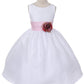 Poly Silk Organza Sash Ivory Flower Girl Dress by AS204 Kids Dream - Girl Formal Dresses