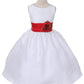 Poly Silk Organza Sash Ivory Flower Girl Dress by AS204 Kids Dream - Girl Formal Dresses