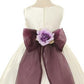 Poly Silk Organza Sash White Flower Girl Dress by AS204 Kids Dream - Girl Formal Dresses