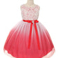 Rosette Bodice Ombre Girl Party Dress by AS322 Kids Dream - Girl Formal Dresses